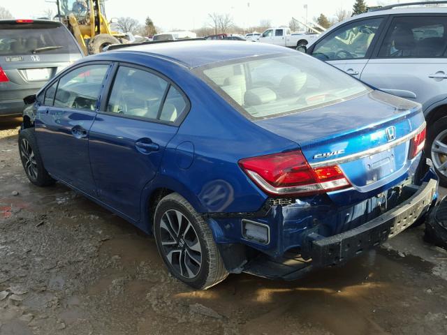 2HGFB2F85FH551933 - 2015 HONDA CIVIC EX BLUE photo 3