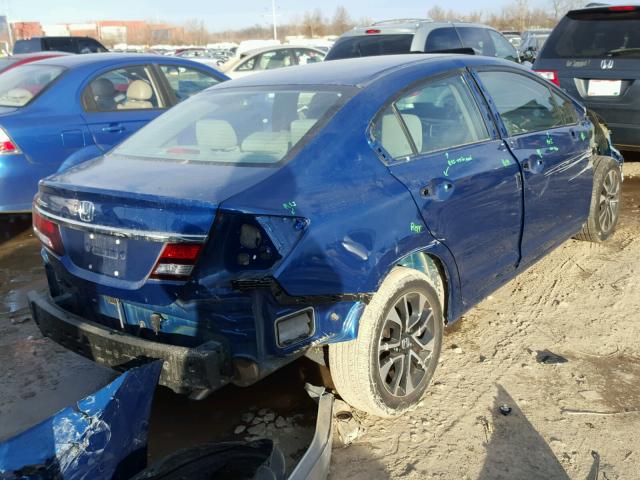 2HGFB2F85FH551933 - 2015 HONDA CIVIC EX BLUE photo 4