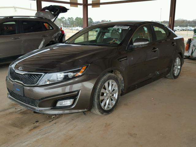 5XXGM4A73EG305438 - 2014 KIA OPTIMA LX GRAY photo 2