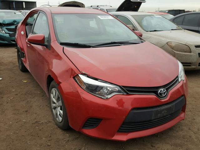 5YFBURHE6EP053316 - 2014 TOYOTA COROLLA L RED photo 1