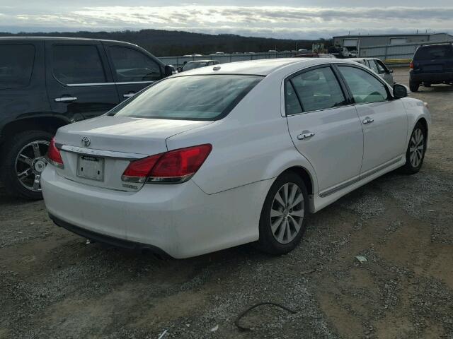 4T1BK3DBXCU473171 - 2012 TOYOTA AVALON BAS WHITE photo 4
