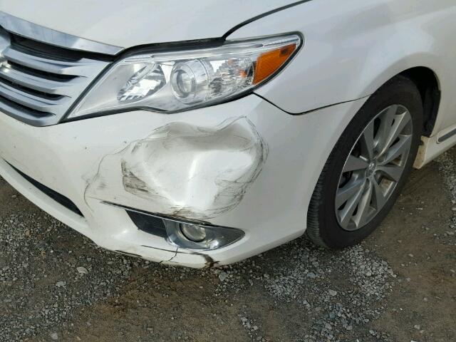 4T1BK3DBXCU473171 - 2012 TOYOTA AVALON BAS WHITE photo 9