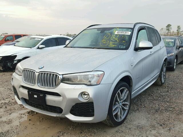 5UXWX7C51G0S15630 - 2016 BMW X3 XDRIVE3 SILVER photo 2