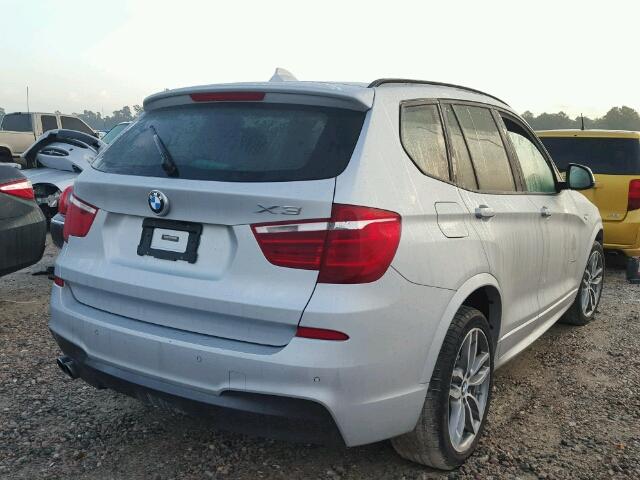 5UXWX7C51G0S15630 - 2016 BMW X3 XDRIVE3 SILVER photo 4