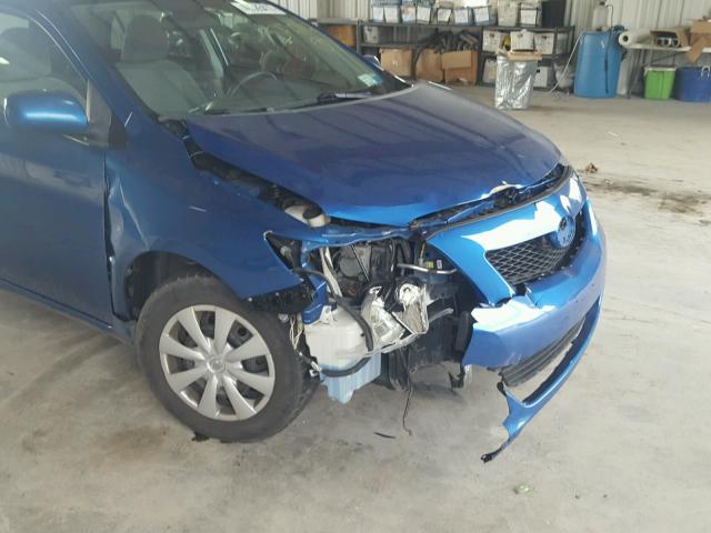 2T1BU4EE5AC247076 - 2010 TOYOTA COROLLA BA BLUE photo 9