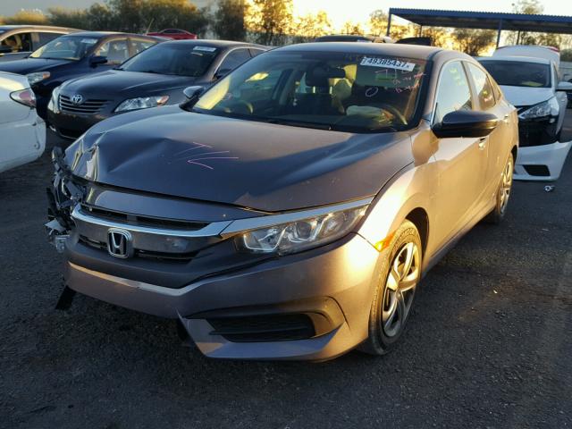 19XFC2F56GE027494 - 2016 HONDA CIVIC LX GRAY photo 2