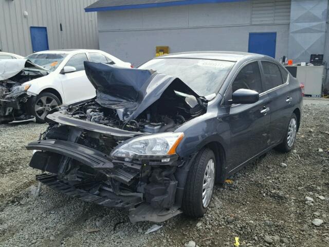 3N1AB7AP6DL785784 - 2013 NISSAN SENTRA S BLUE photo 2