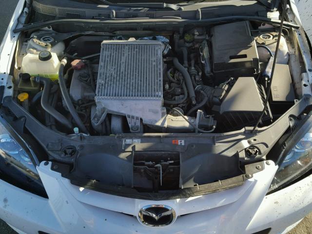 JM1BK34M091216181 - 2009 MAZDA SPEED 3 WHITE photo 7