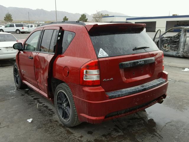 1J4FF47B29D106621 - 2009 JEEP COMPASS SP RED photo 3