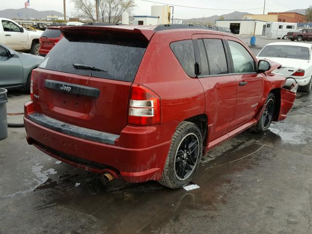 1J4FF47B29D106621 - 2009 JEEP COMPASS SP RED photo 4