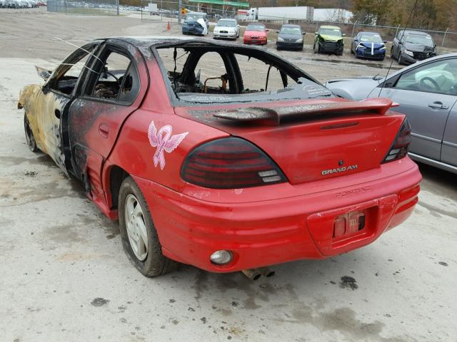 1G2NE52T3XC574150 - 1999 PONTIAC GRAND AM S RED photo 3