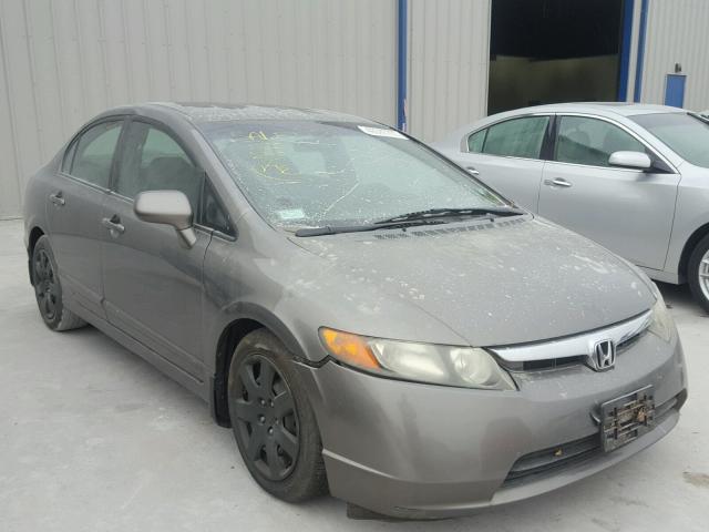 1HGFA16538L018312 - 2008 HONDA CIVIC LX GRAY photo 1