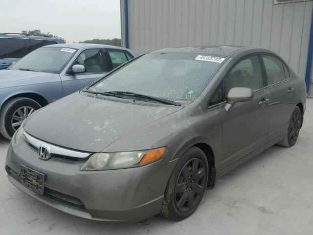 1HGFA16538L018312 - 2008 HONDA CIVIC LX GRAY photo 2