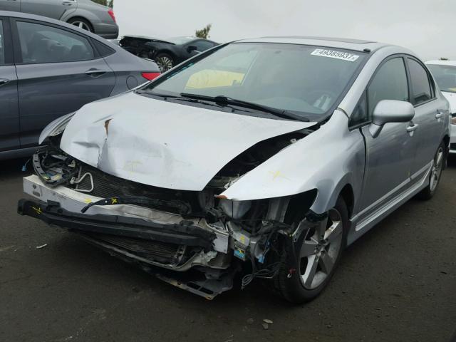 2HGFA16978H101483 - 2008 HONDA CIVIC EXL SILVER photo 2