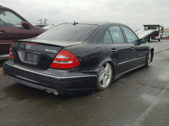 WDBUF76J35A641653 - 2005 MERCEDES-BENZ E 55 AMG BLACK photo 4