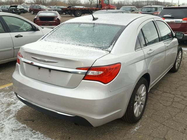 1C3CCBAB2CN169352 - 2012 CHRYSLER 200 LX SILVER photo 4