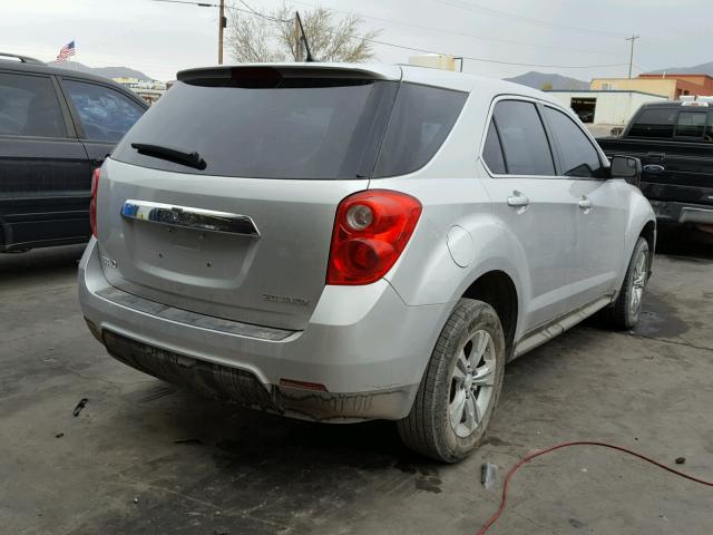 1GNALAEK7EZ103938 - 2014 CHEVROLET EQUINOX LS SILVER photo 4