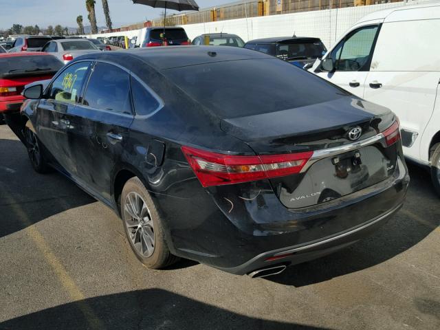 4T1BK1EB0GU241641 - 2016 TOYOTA AVALON XLE BLACK photo 3
