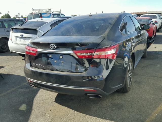 4T1BK1EB0GU241641 - 2016 TOYOTA AVALON XLE BLACK photo 4