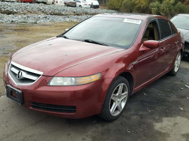 19UUA66226A058920 - 2006 ACURA 3.2TL BURGUNDY photo 2