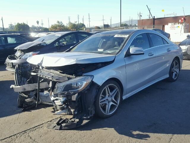 WDDSJ4EBXEN026242 - 2014 MERCEDES-BENZ CLA 250 SILVER photo 2