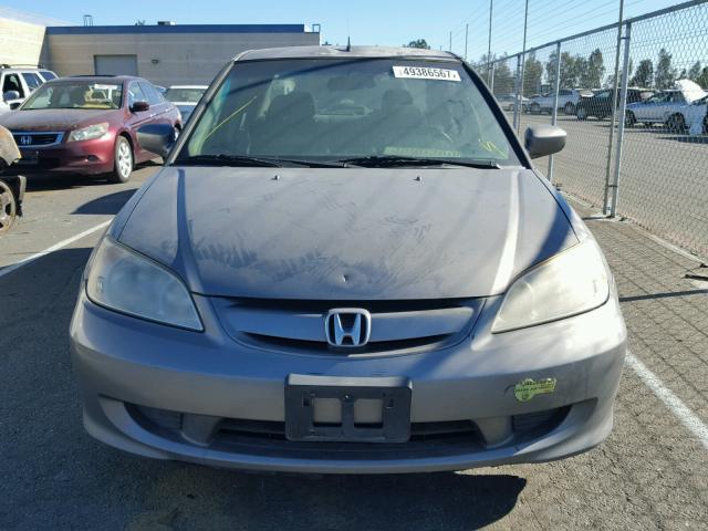 JHMES96624S010716 - 2004 HONDA CIVIC HYBR GRAY photo 9