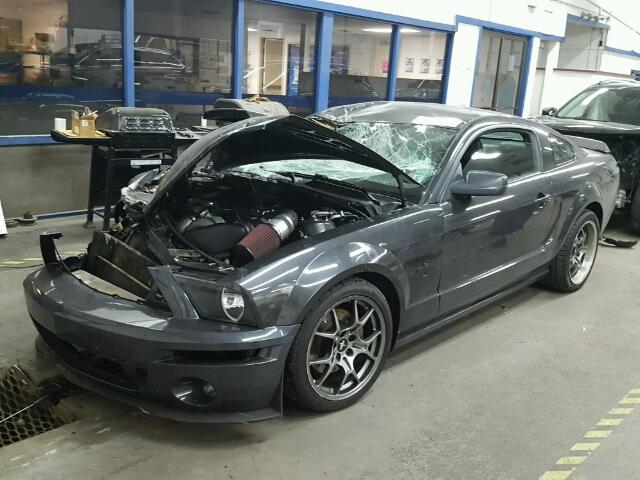 1ZVHT82H275271342 - 2007 FORD MUSTANG GT BLACK photo 2