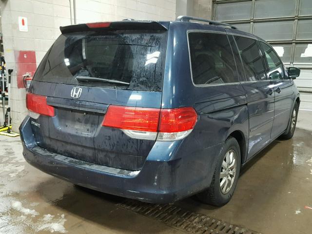 5FNRL3H63AB098775 - 2010 HONDA ODYSSEY EX BLUE photo 4