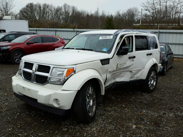 1D4PU4GK8AW174708 - 2010 DODGE NITRO HEAT WHITE photo 2