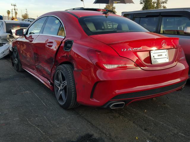 WDDSJ4EB9GN301392 - 2016 MERCEDES-BENZ CLA 250 RED photo 3