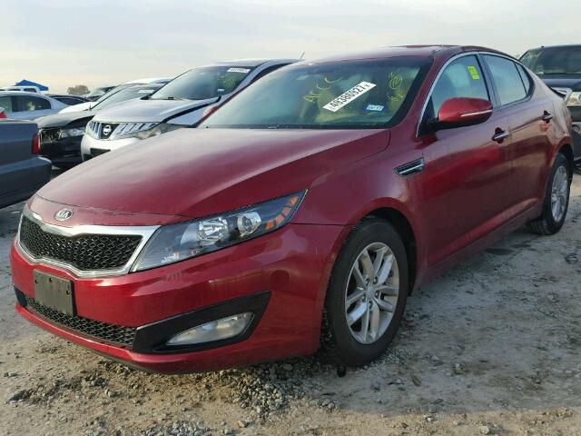 5XXGM4A75DG250943 - 2013 KIA OPTIMA LX RED photo 2