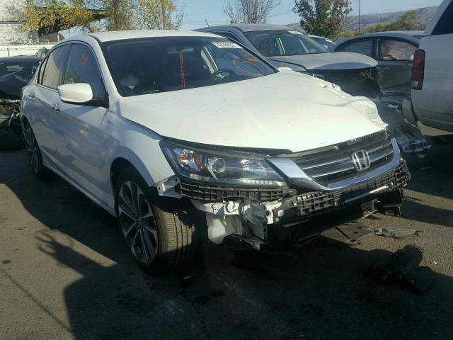 1HGCR2F5XEA297220 - 2014 HONDA ACCORD SPO WHITE photo 1