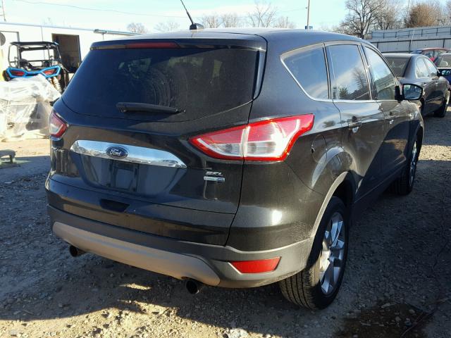 1FMCU9H91DUD40406 - 2013 FORD ESCAPE SEL BLACK photo 4