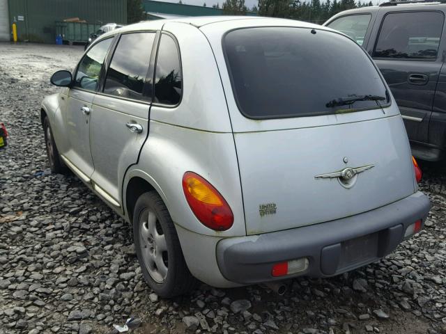 3C8FY68B52T302173 - 2002 CHRYSLER PT CRUISER SILVER photo 3