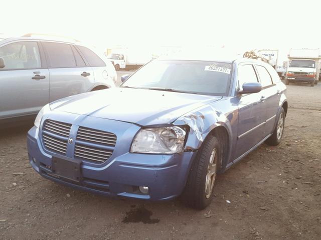 2D4FV47V77H744479 - 2007 DODGE MAGNUM SXT BLUE photo 2