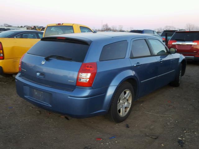 2D4FV47V77H744479 - 2007 DODGE MAGNUM SXT BLUE photo 4