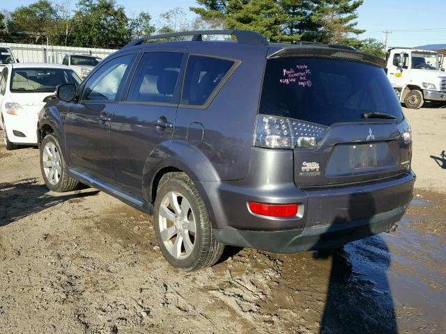 JA4JT4AX3AZ003206 - 2010 MITSUBISHI OUTLANDER GRAY photo 3