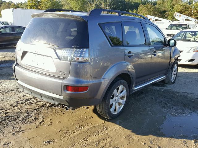 JA4JT4AX3AZ003206 - 2010 MITSUBISHI OUTLANDER GRAY photo 4