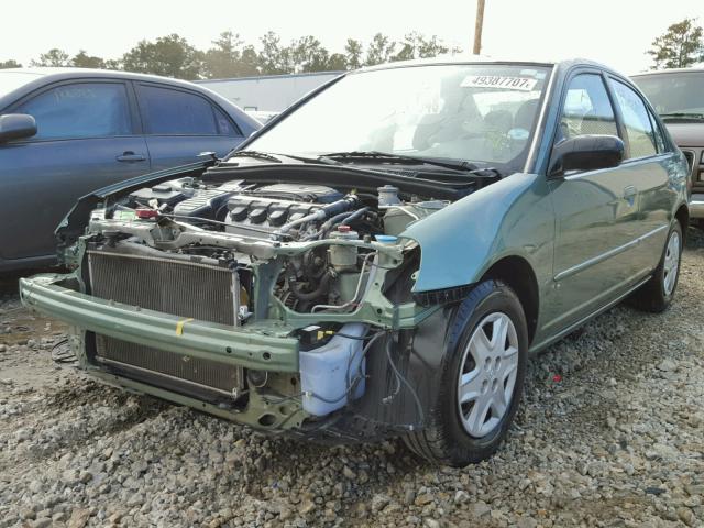 2HGES166X3H580876 - 2003 HONDA CIVIC LX GREEN photo 2