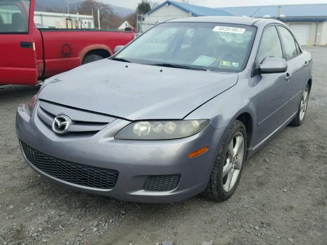 1YVHP80D175M32605 - 2007 MAZDA 6 S GRAY photo 2