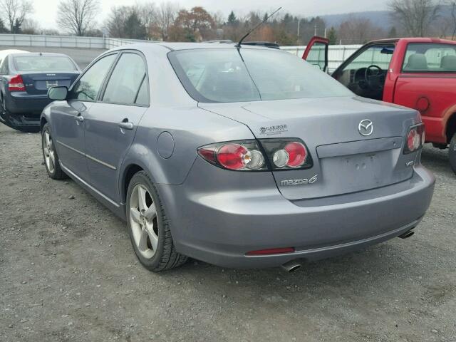 1YVHP80D175M32605 - 2007 MAZDA 6 S GRAY photo 3