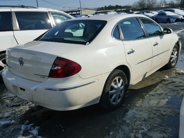 2G4WD532951291257 - 2005 BUICK LACROSSE C WHITE photo 4