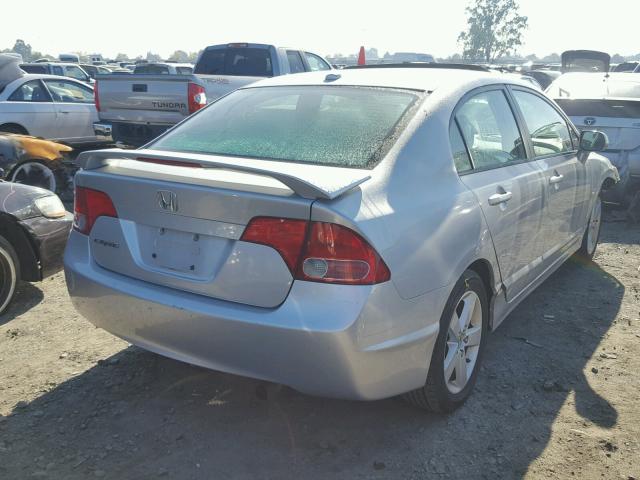 1HGFA16868L075016 - 2008 HONDA CIVIC EX ნაცრისფერი ფოტო 4