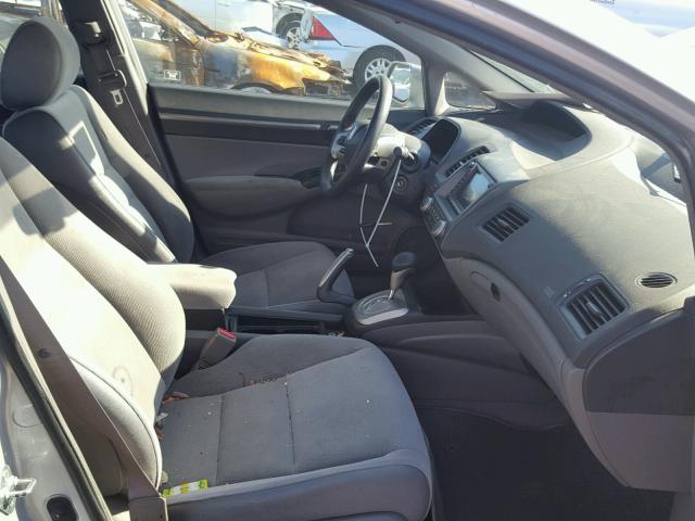 1HGFA16868L075016 - 2008 HONDA CIVIC EX ნაცრისფერი ფოტო 5