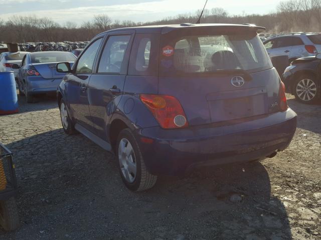 JTKKT624850121832 - 2005 TOYOTA SCION XA BLUE photo 3