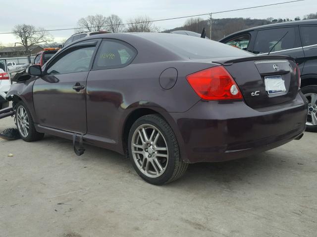 JTKDE177950003362 - 2005 TOYOTA SCION TC MAROON photo 3