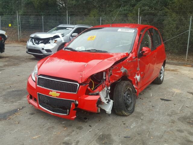 KL1TD6DE8BB133386 - 2011 CHEVROLET AVEO LS RED photo 2