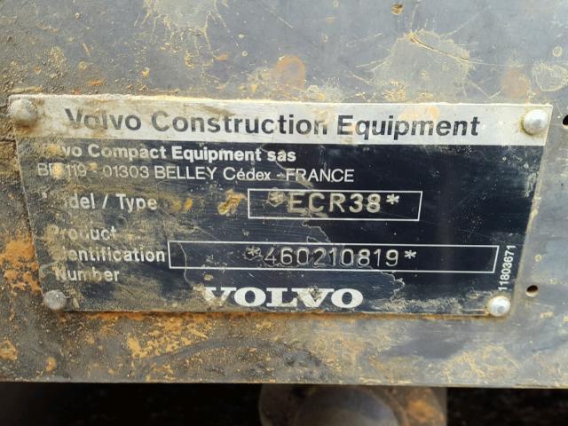 460210819 - 2005 VOLVO TRACKHOE YELLOW photo 10