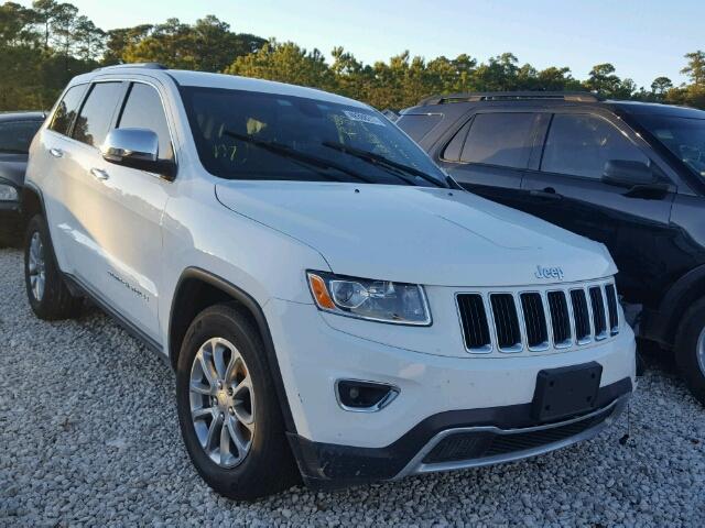 1C4RJEBG6FC104883 - 2015 JEEP GRAND CHER WHITE photo 1