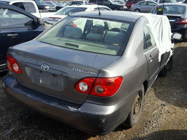 1NXBR32E56Z713837 - 2006 TOYOTA COROLLA CE GRAY photo 4